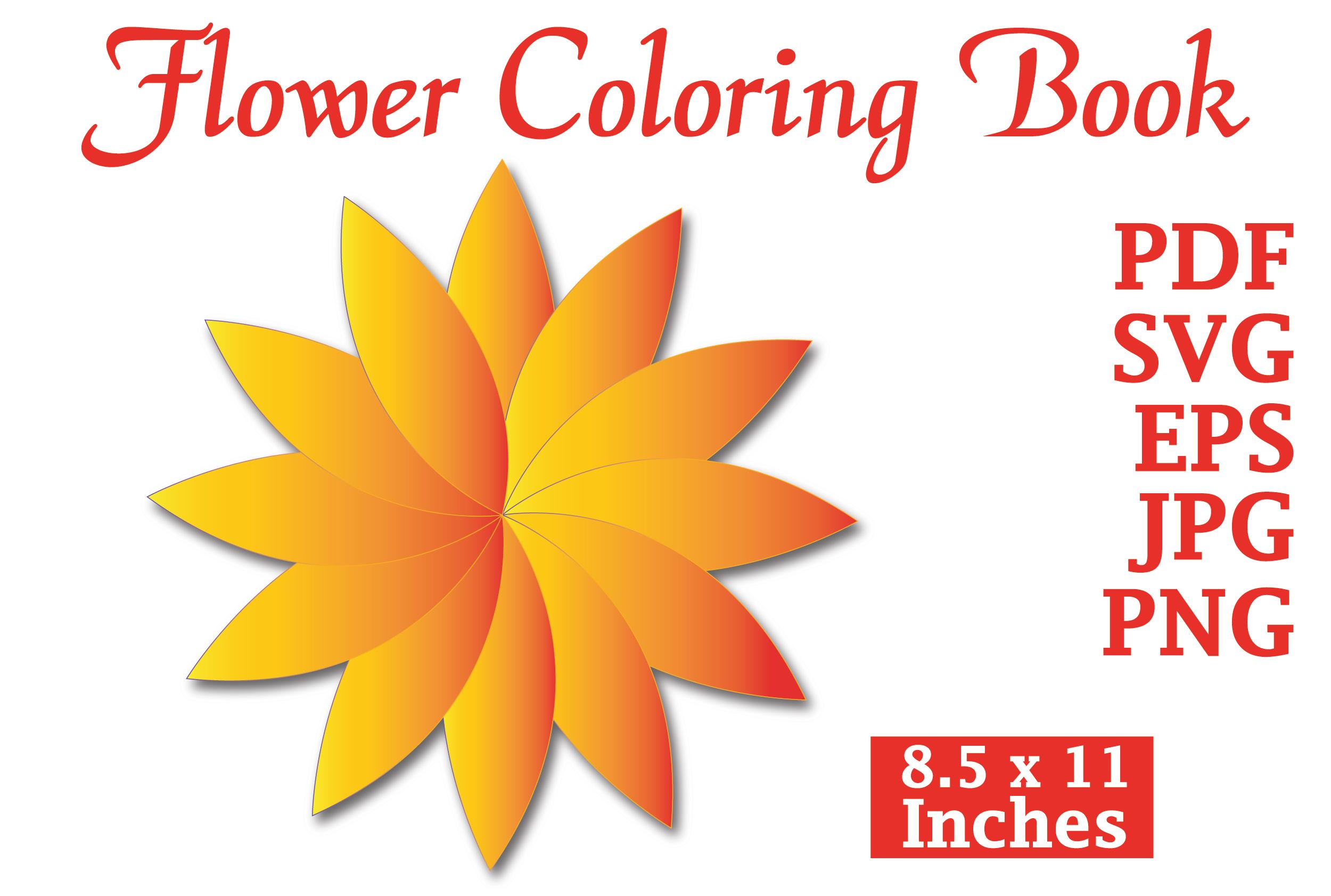 Flower Coloring Book