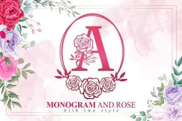 Monogram and Rose Font