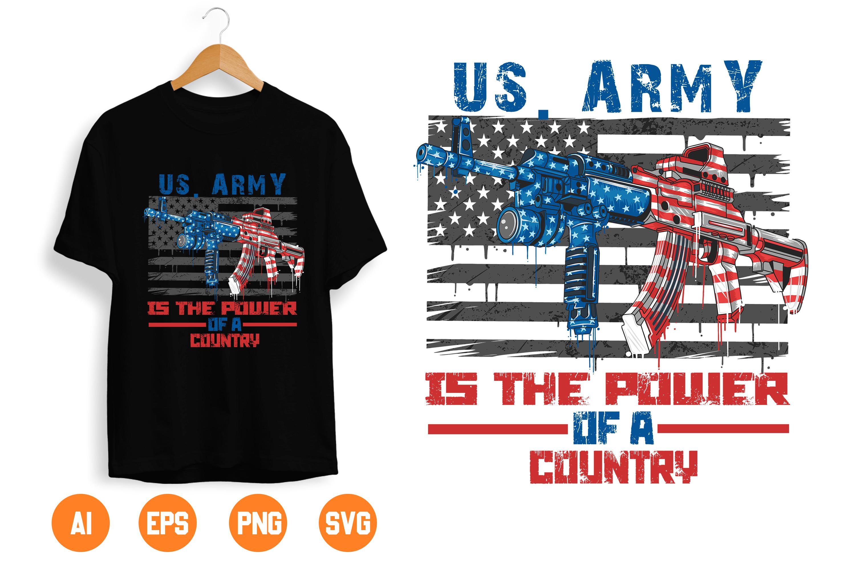USA Army T-shirt Design 83