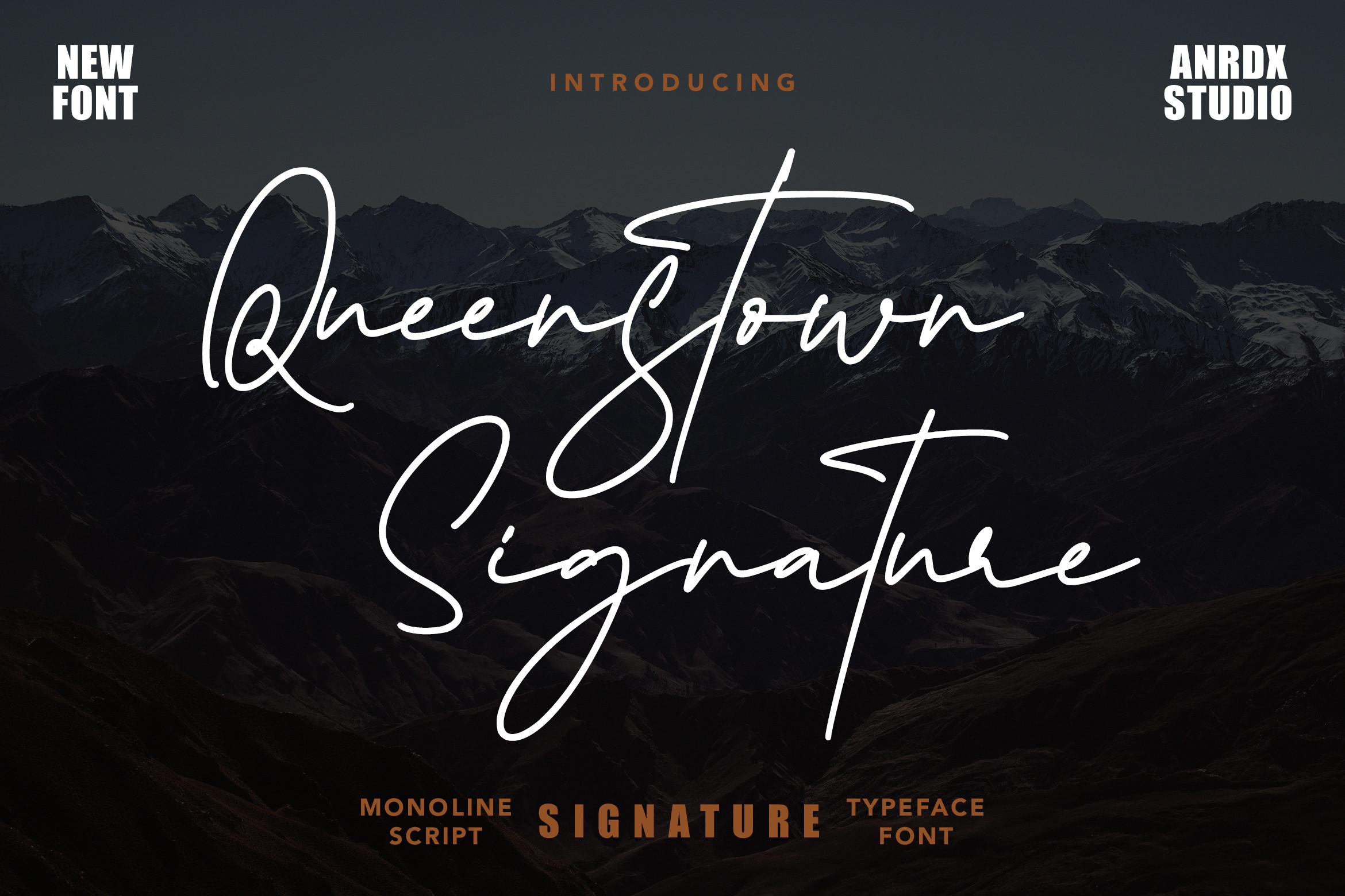 Queenstown Signature Font