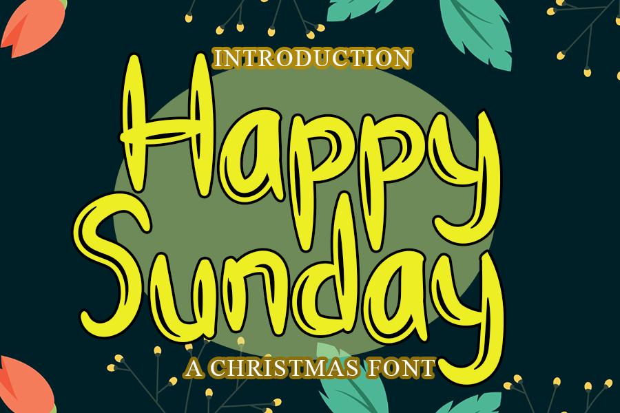 Happy Sunday Font