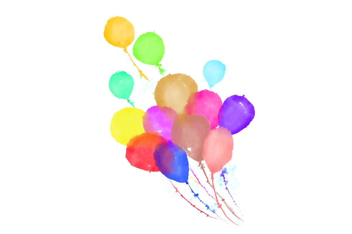 Watercolor Balloons