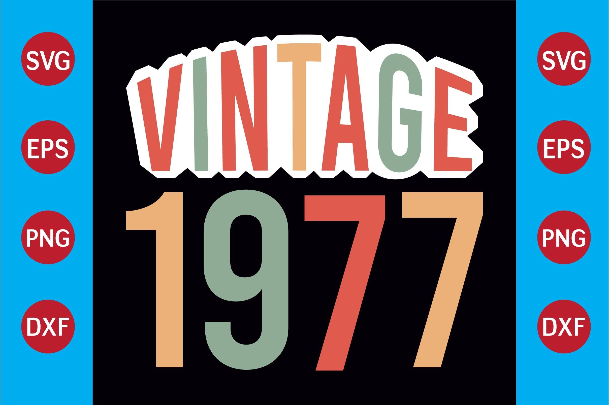 Vintage 1977  T-shirt Design