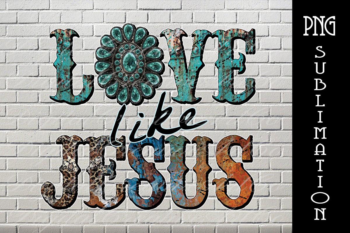 Turquoise Love Like Jesus Gem Stone