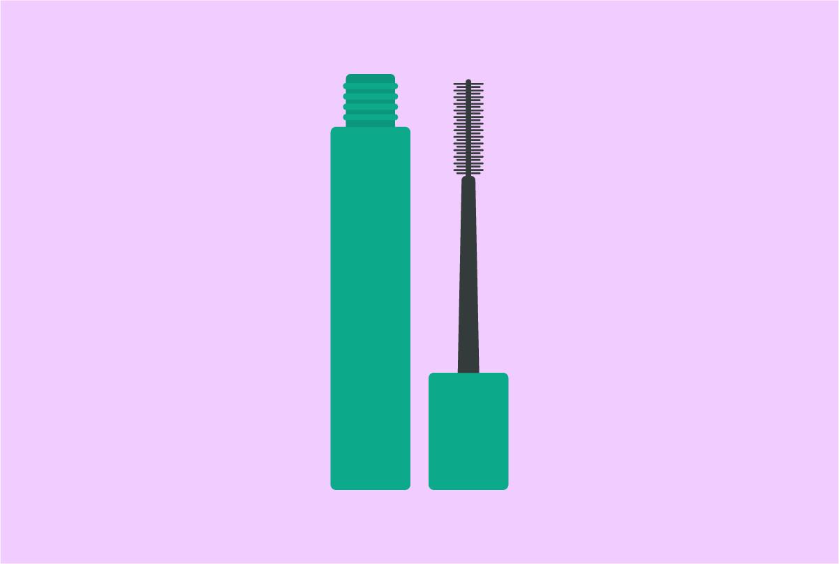 Mascara Cartoon Flat Vector Illustration