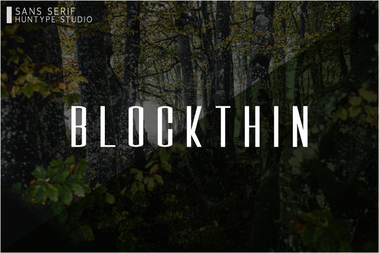 Blockthin Font