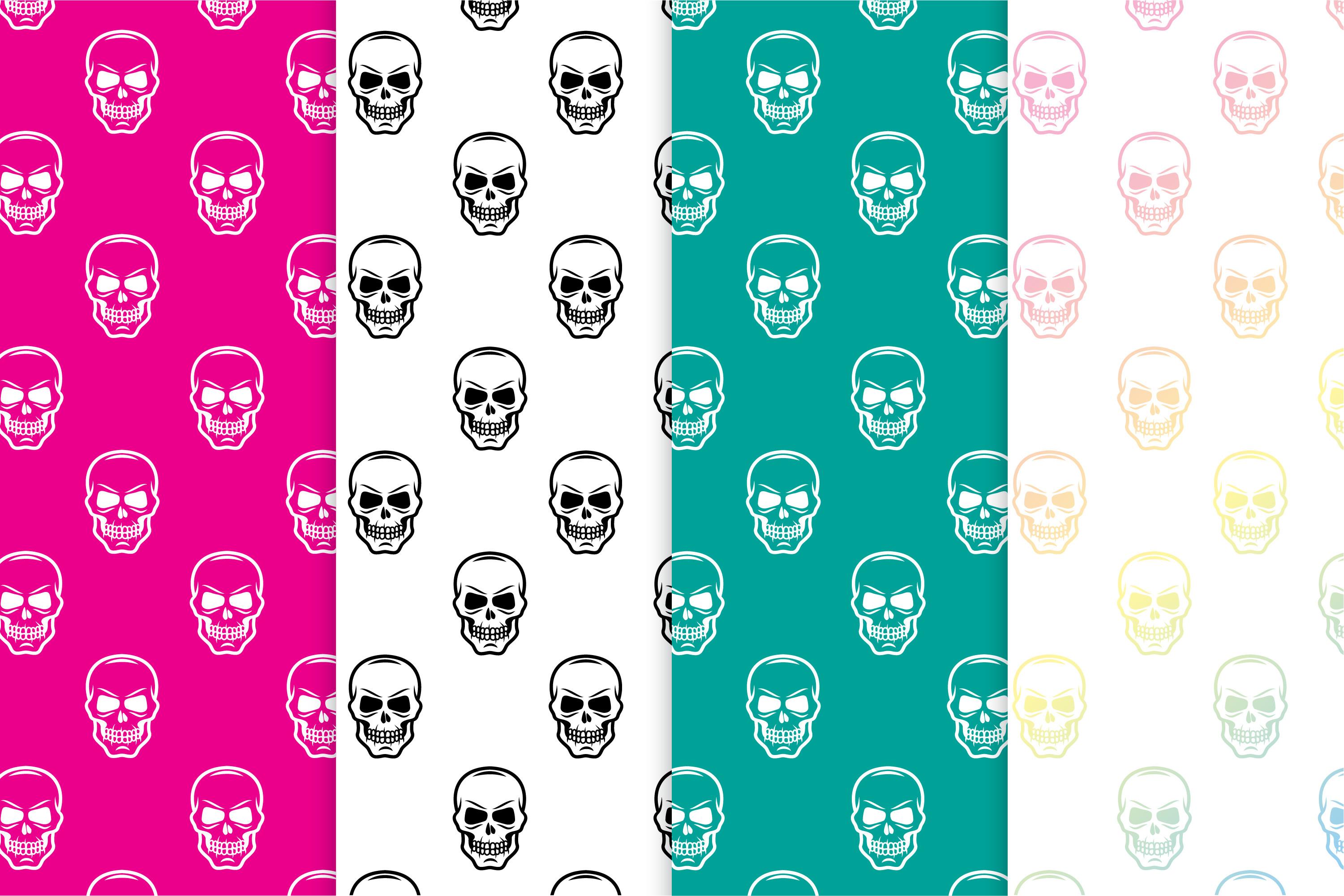 Magical Skull Seamless Pattern Bundle