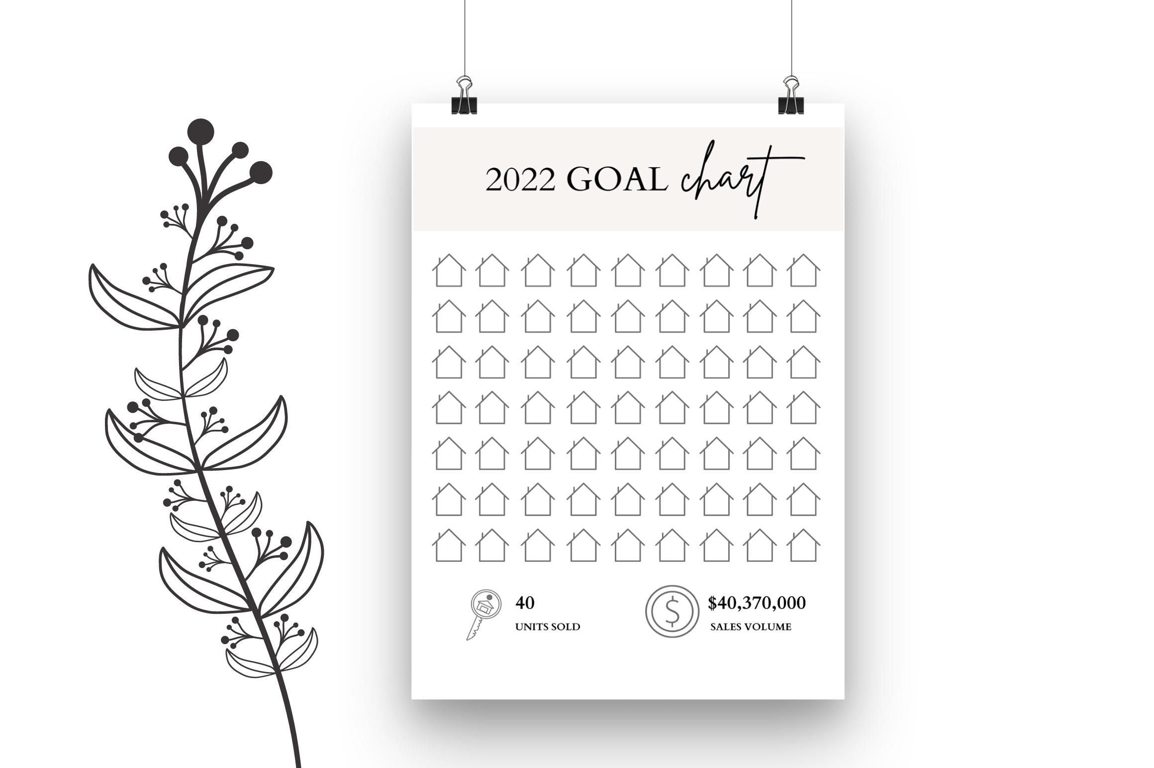 Printable - Real Estate Goal Chart