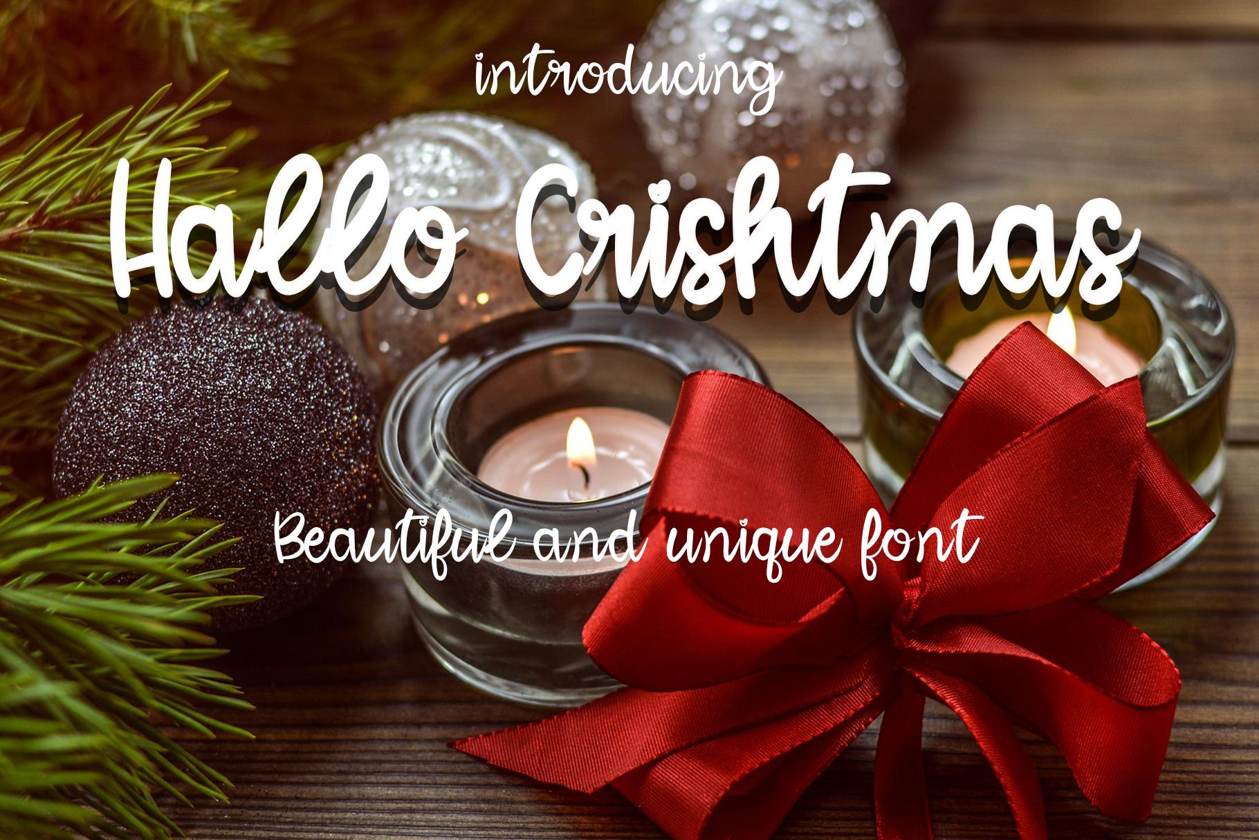 Hallo Crishtmas Font
