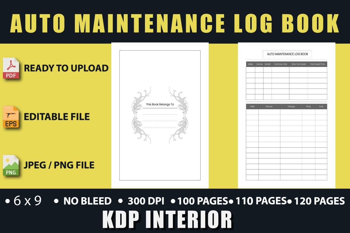 AUTO MAINTENANCE LOG BOOK