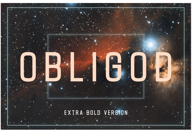 Obligod Extra Bold Font