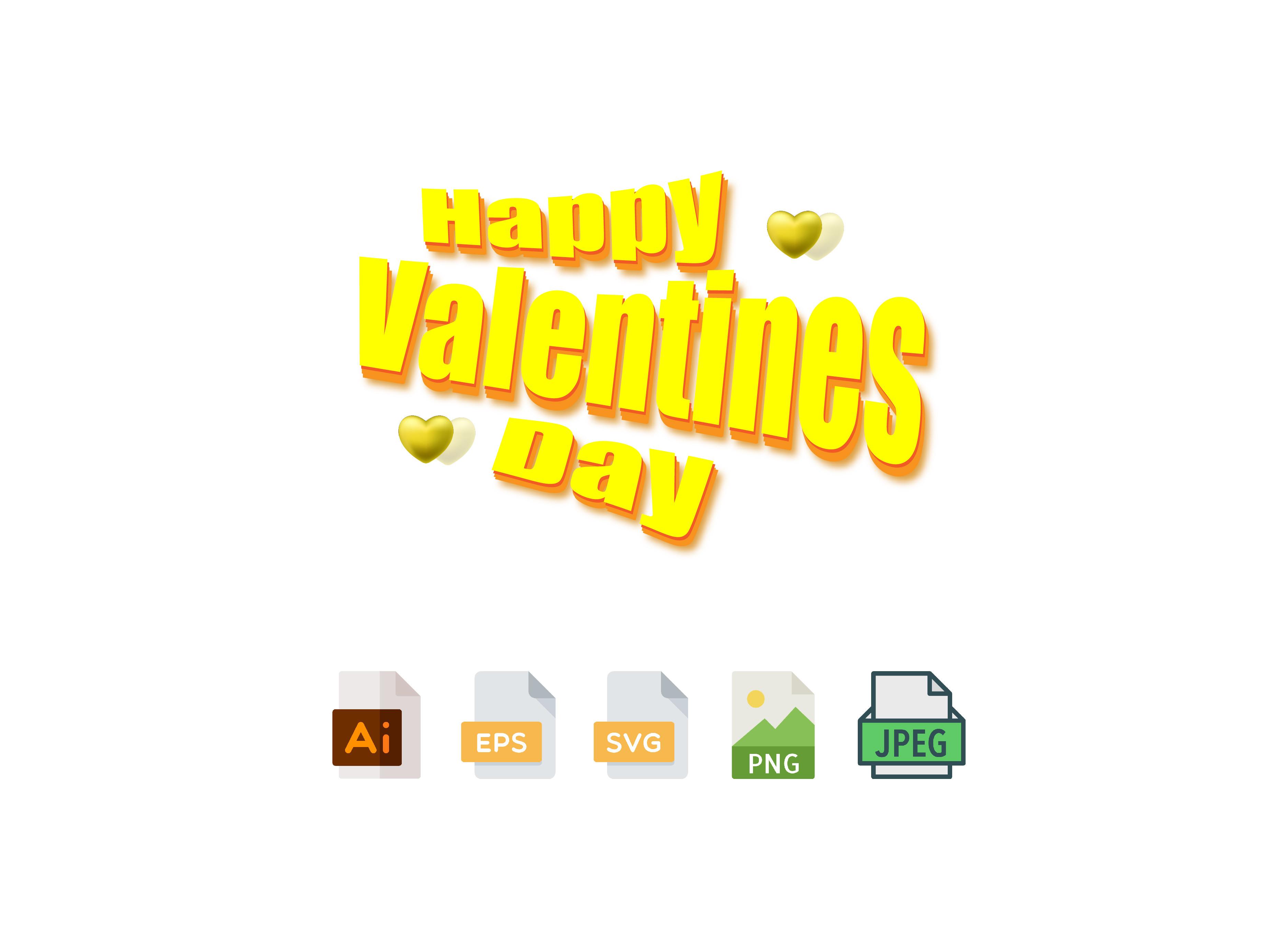 3D Valentines Day 3D SVG