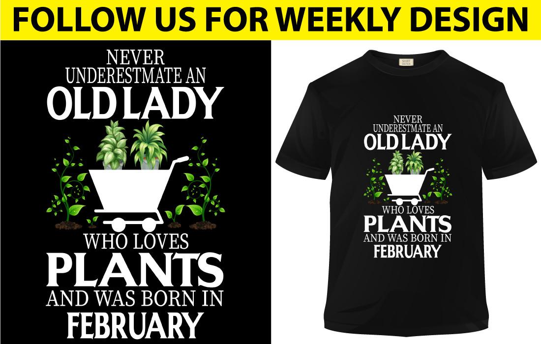 Old Lady Who Loves Plants and Was Born in  February