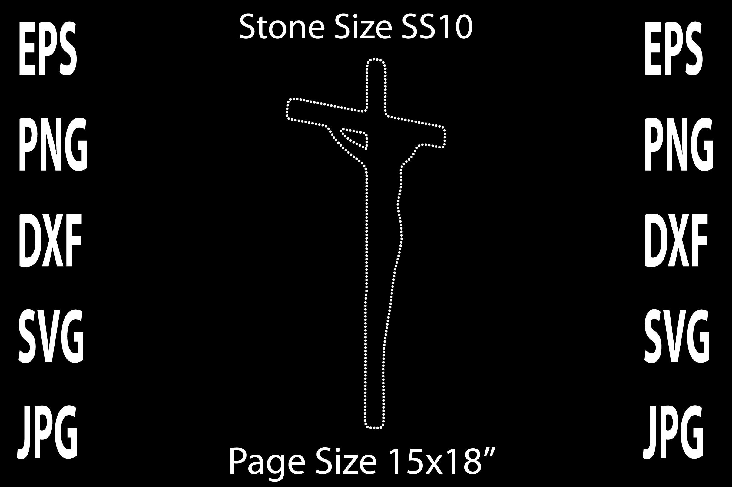Jesus Rhinestone Design