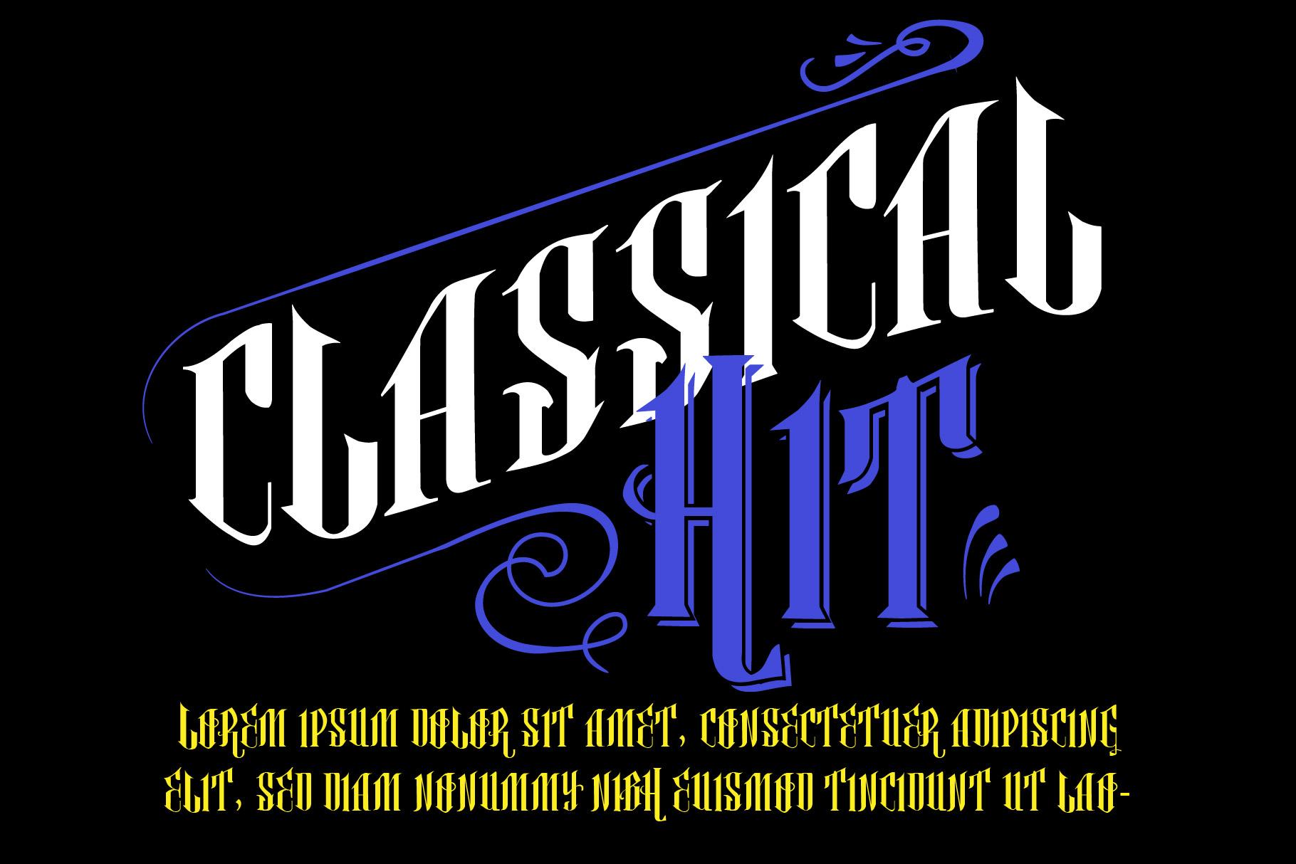 Classical Hit Font