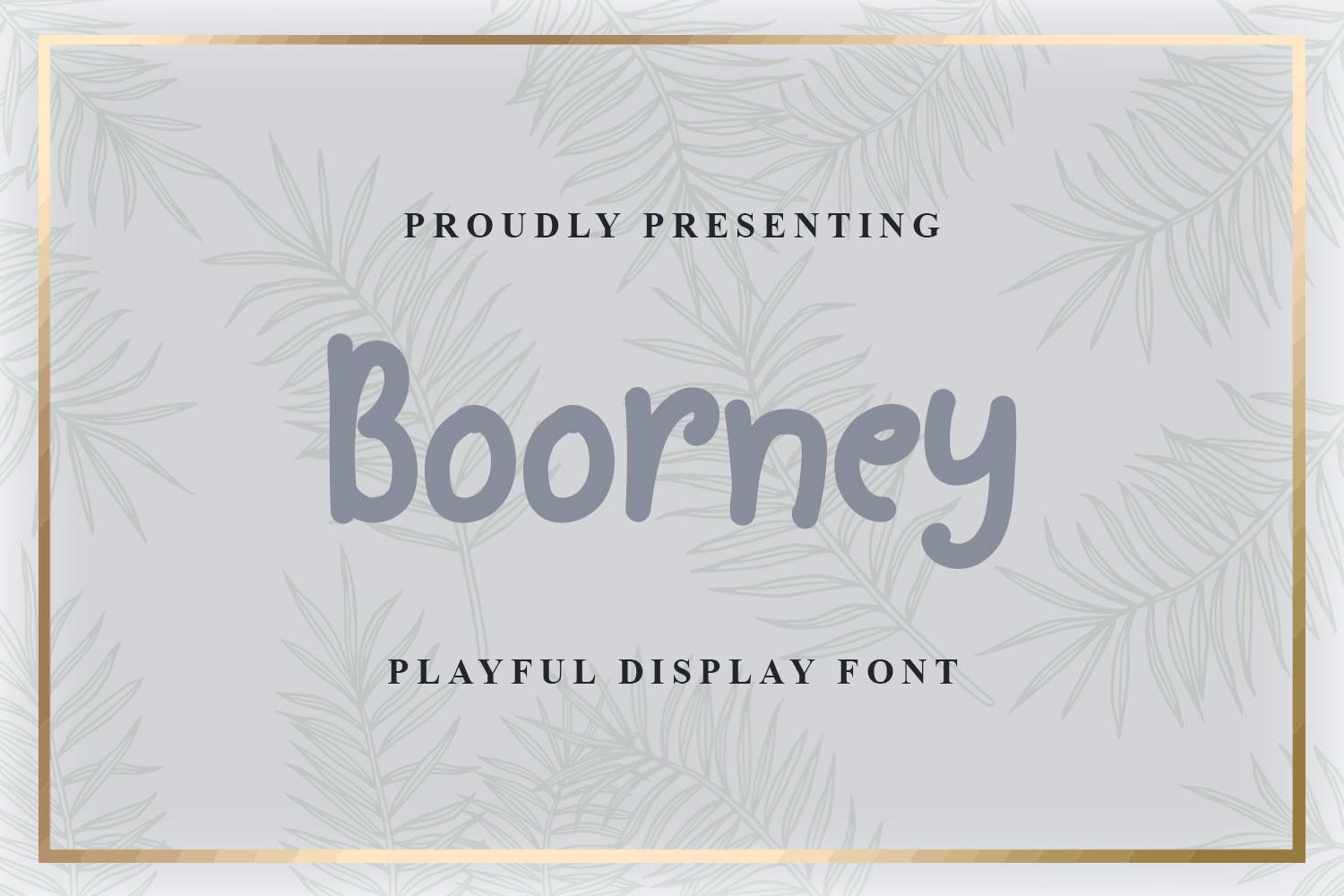 Boorney Font