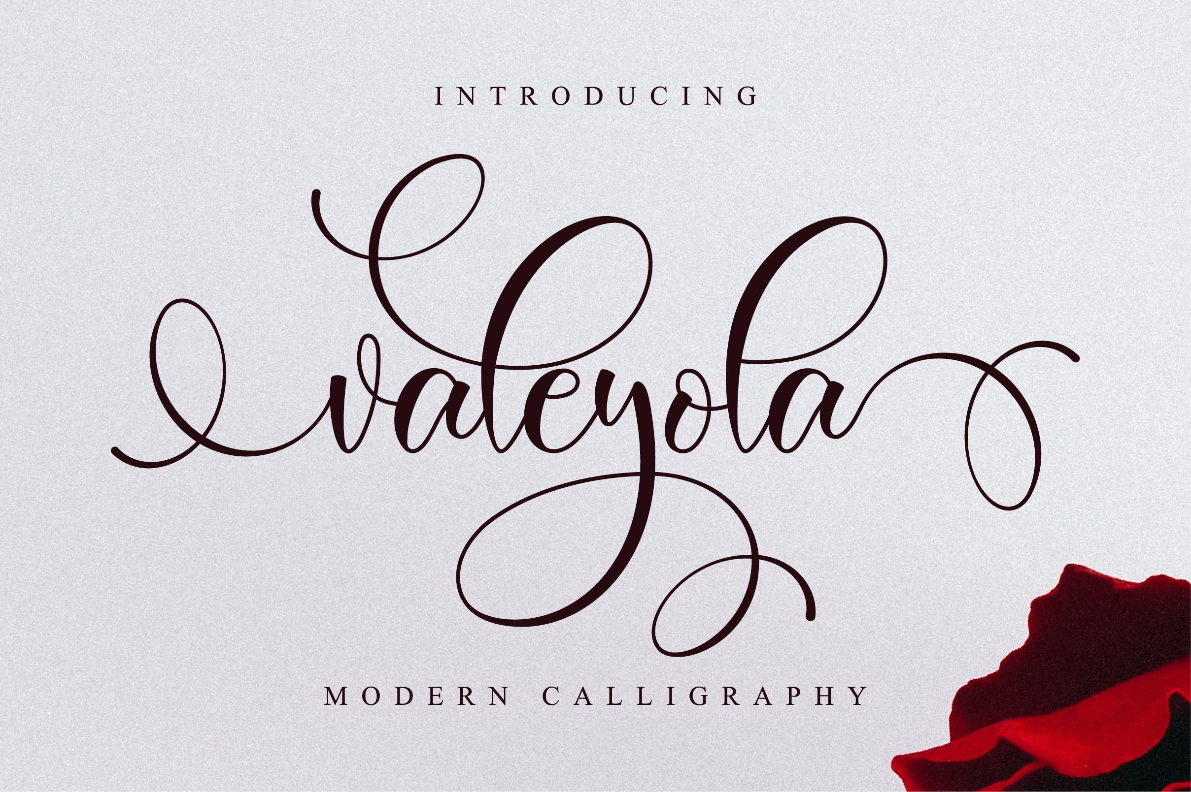 Valeyola Script Font