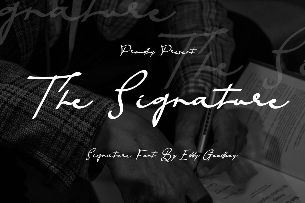The Signature Font