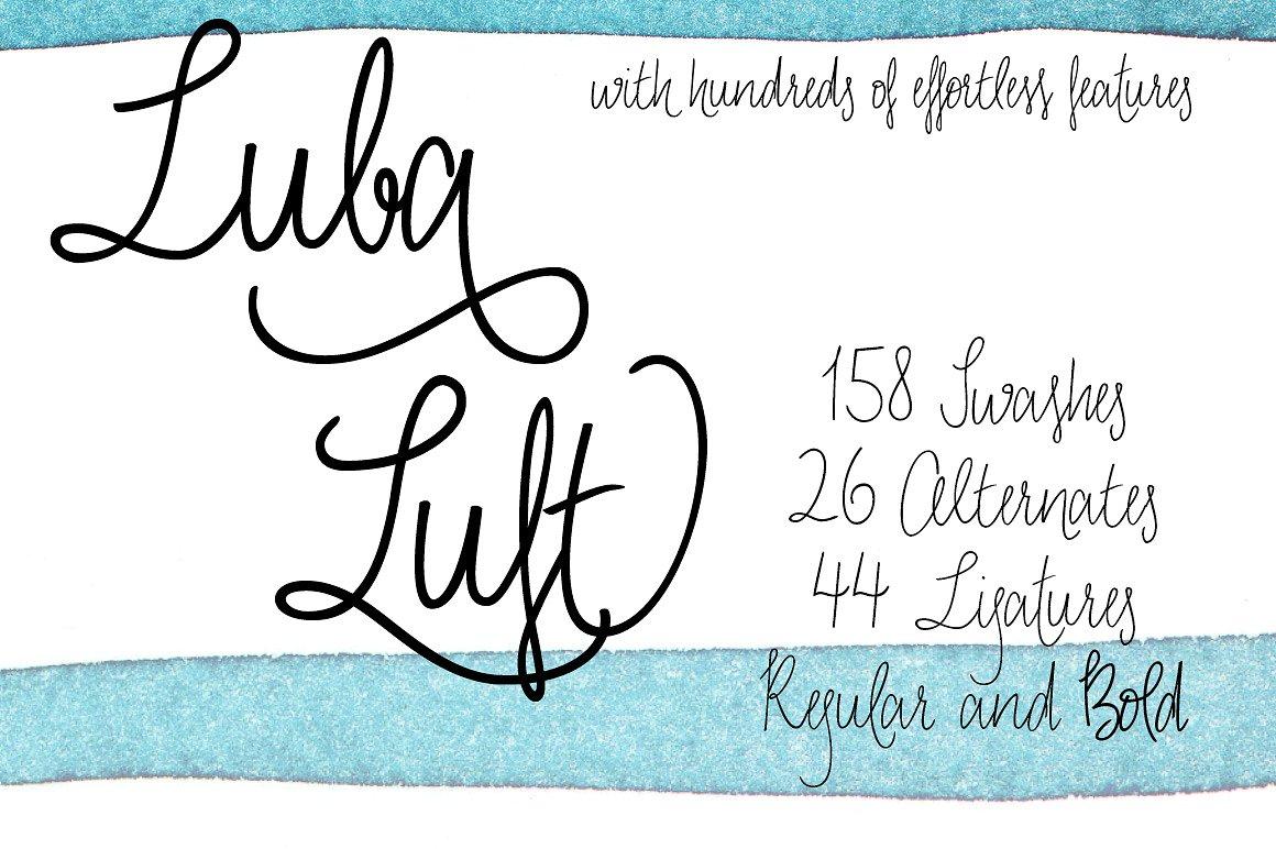 Luba Luft Bold Font