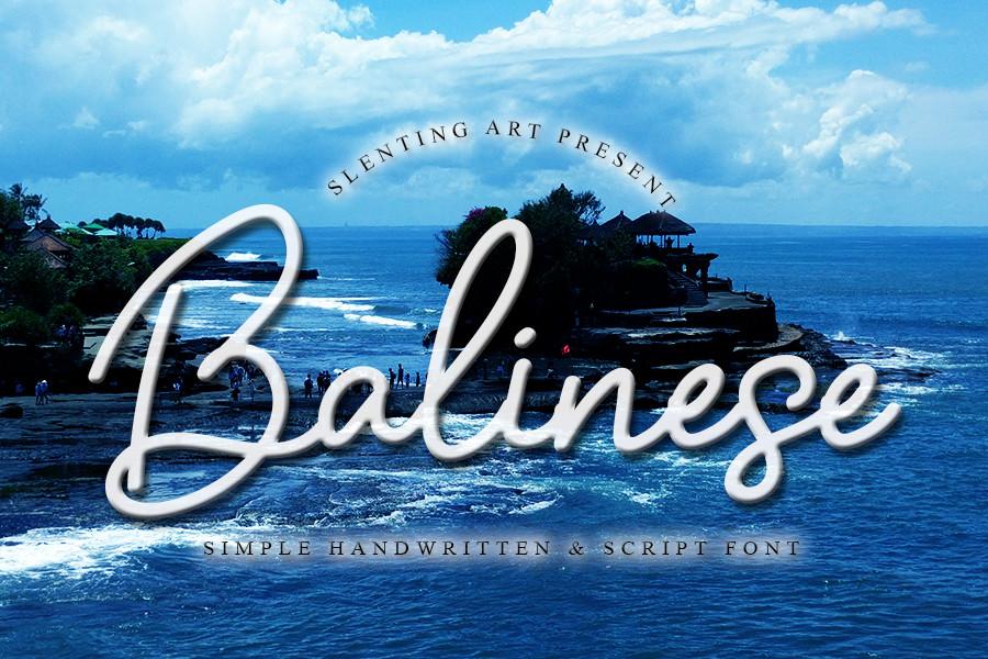 Balinese Font