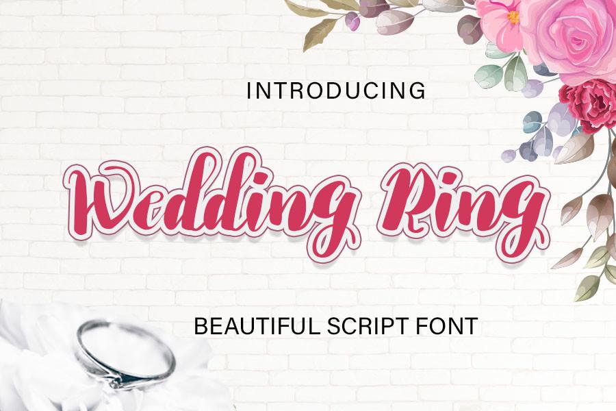 Wedding Ring Font