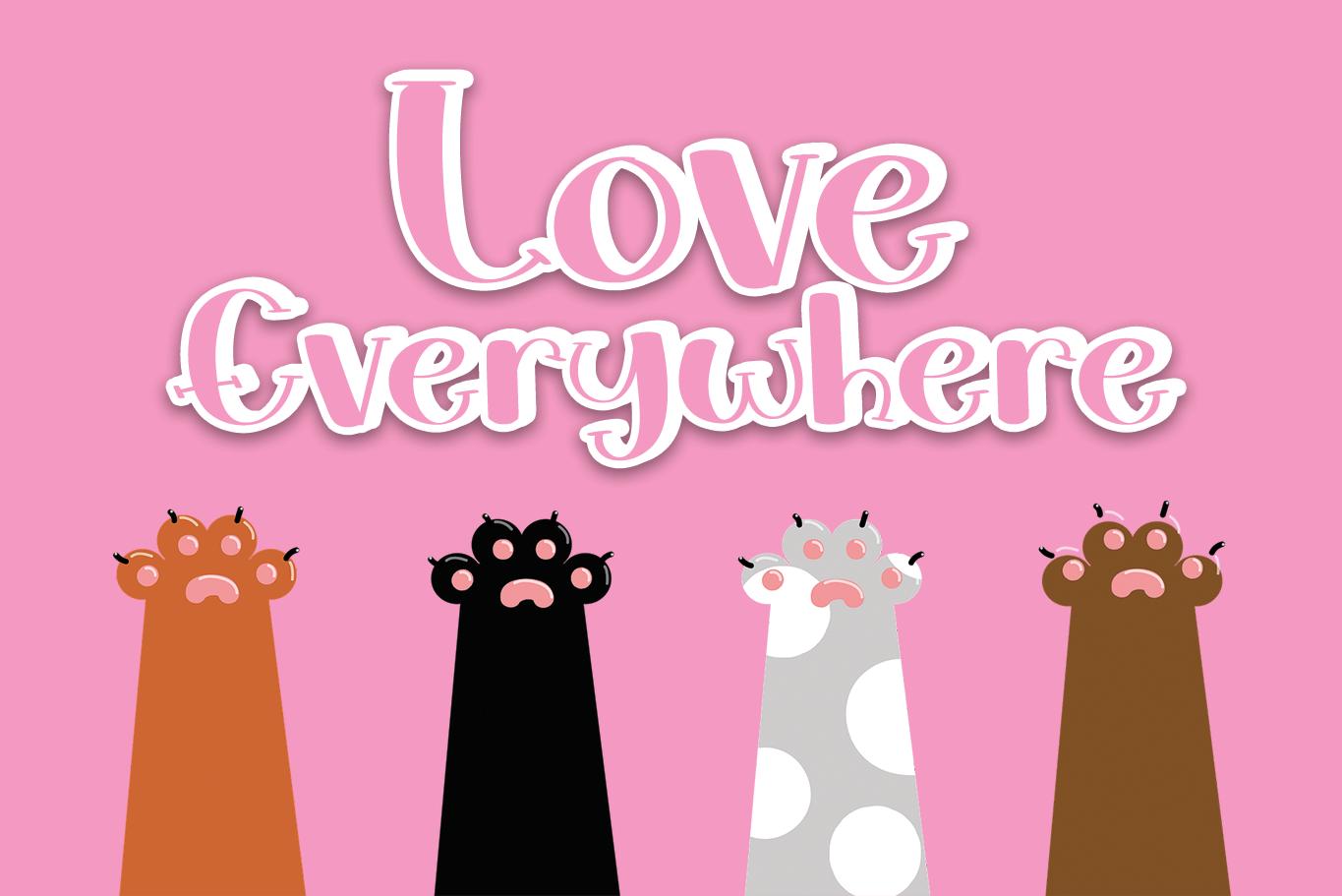 Love Everywhere Font