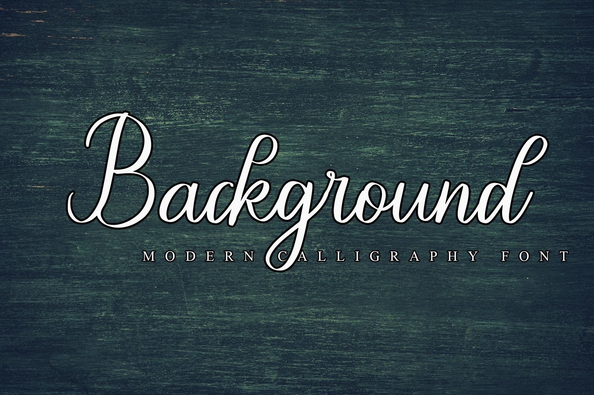 Background Font