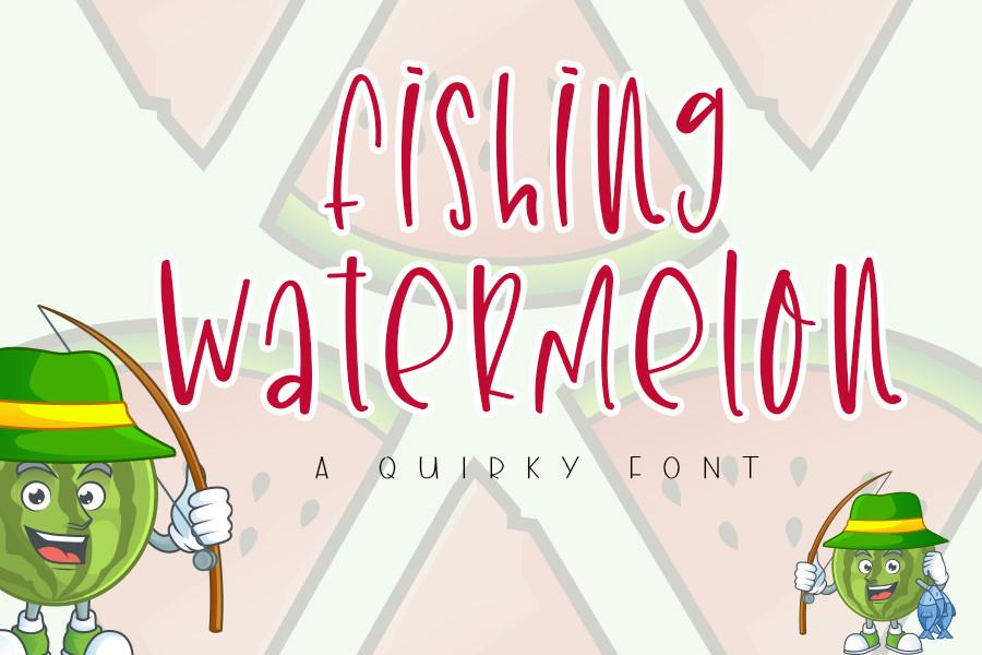 Fishing Watermelon Font