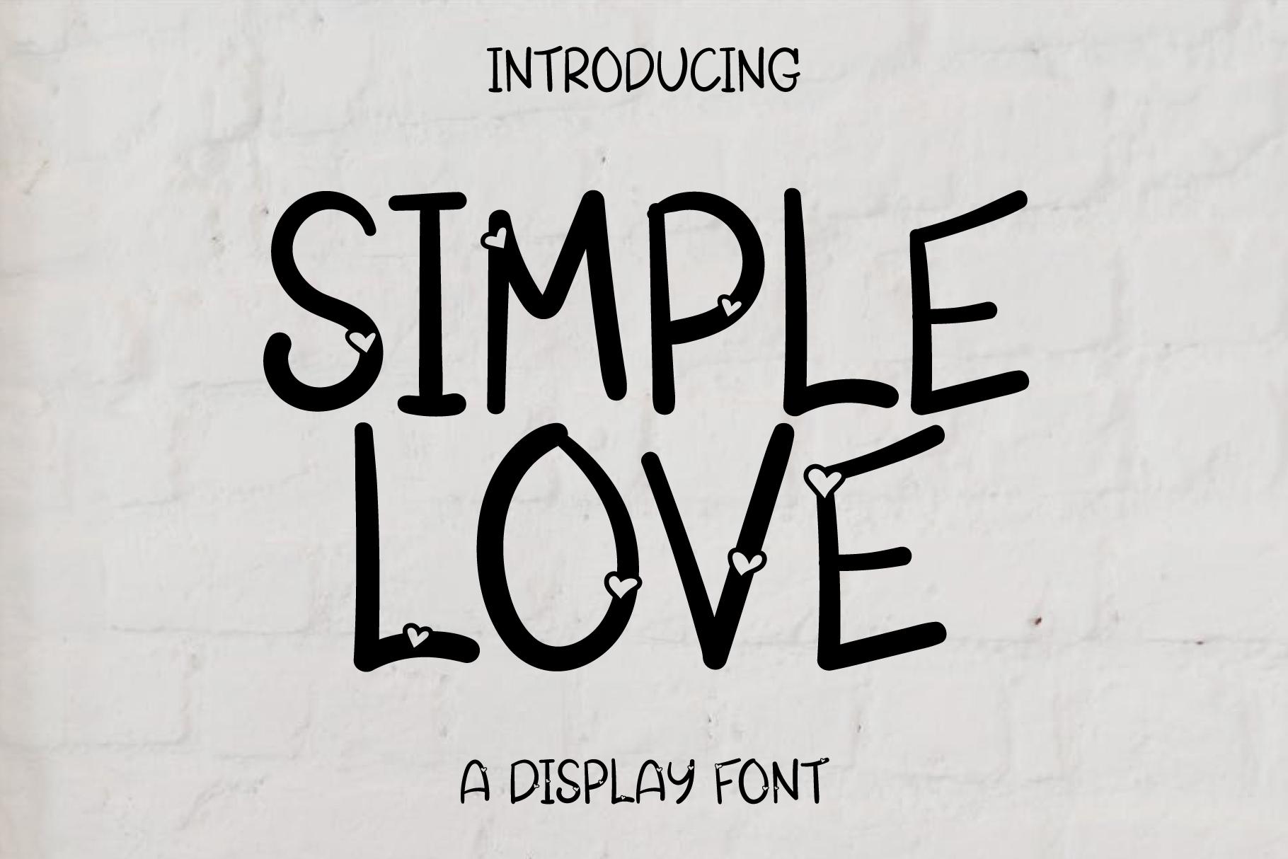 Simple Love Font