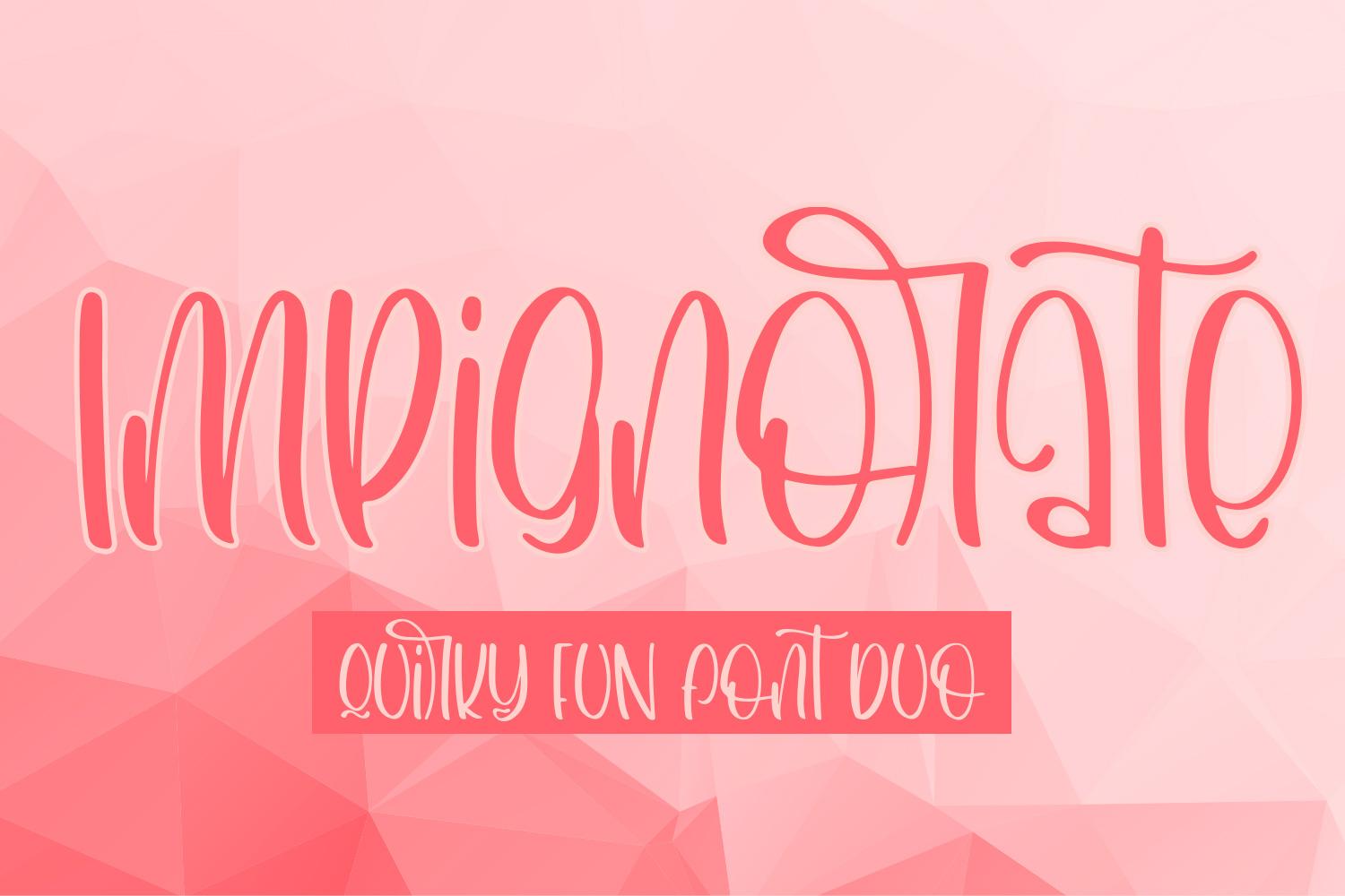Impignorate Font