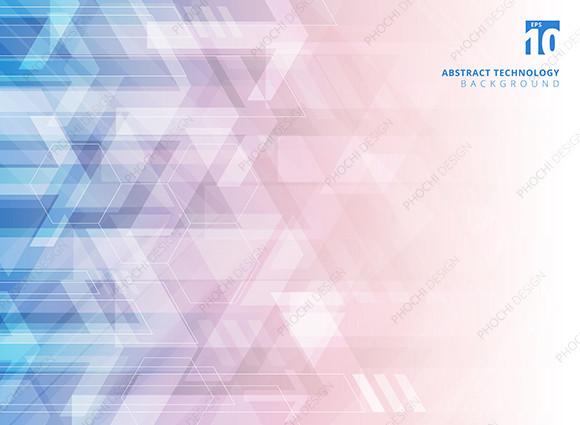 Abstract Technology Geometric Arrows