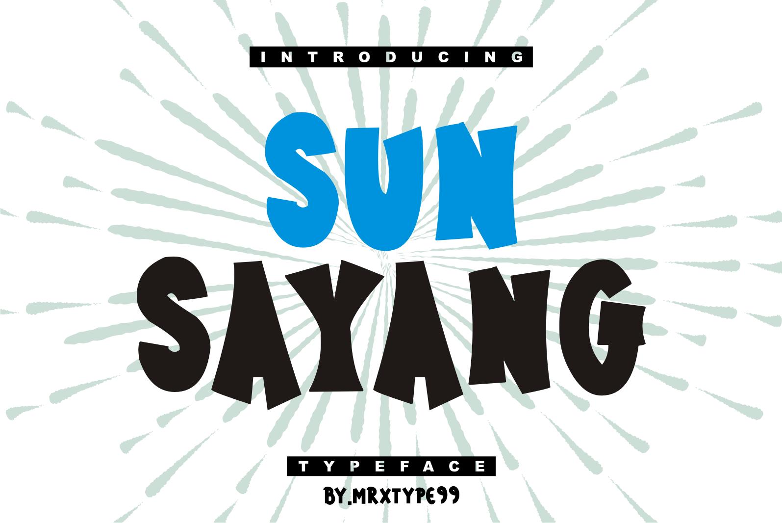 Sun Sayang Font