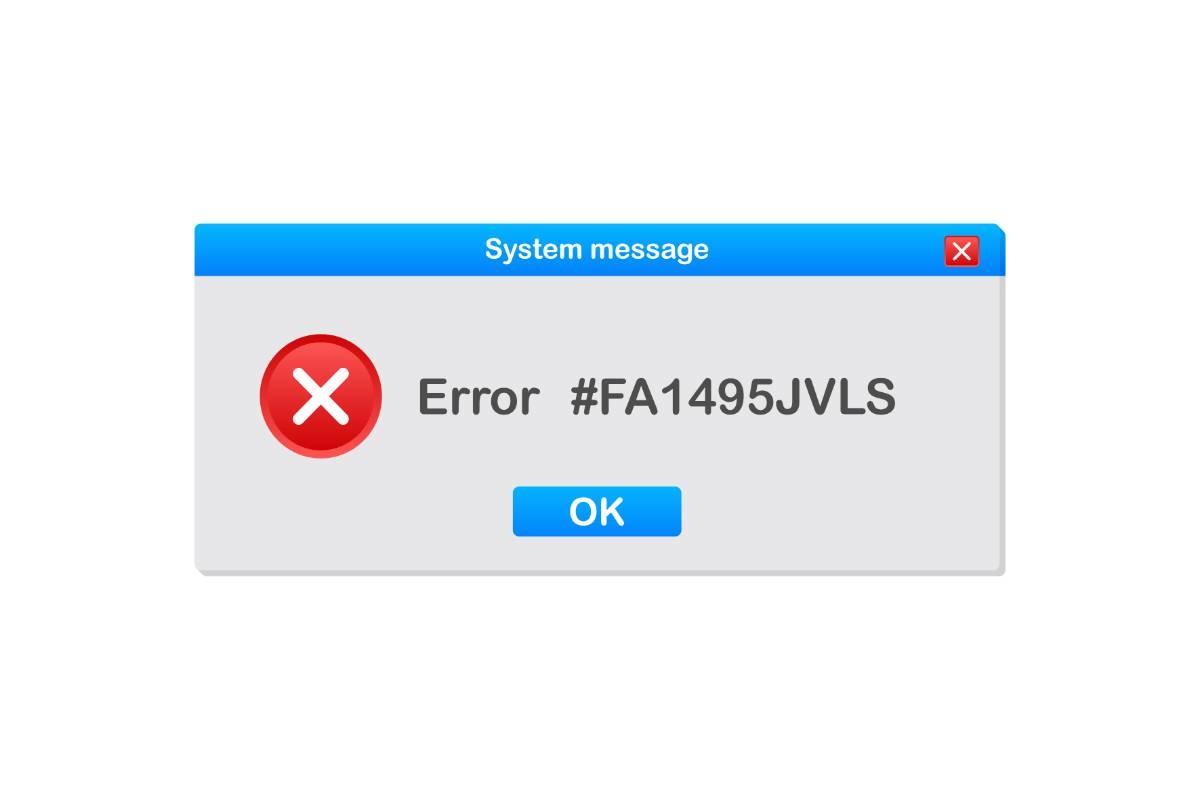 Vintage User Interface. Critical Error
