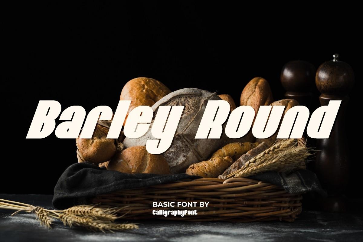 Barley Round Font