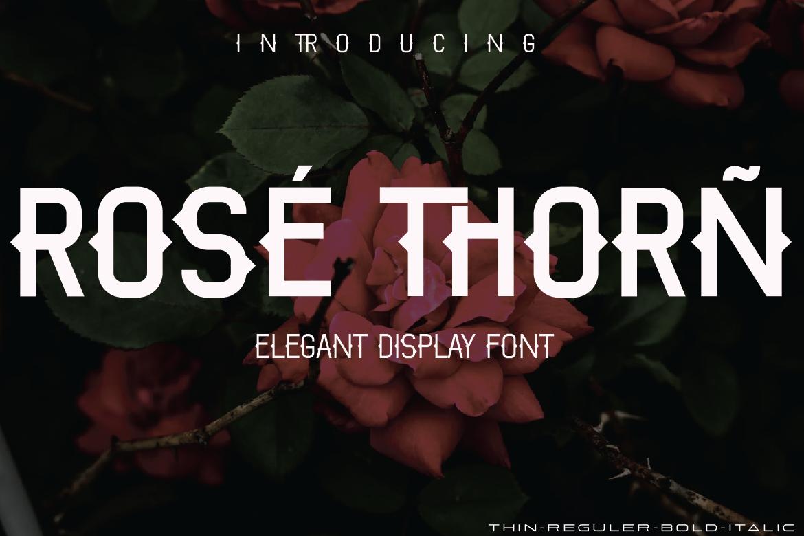 Rose Thorn Font