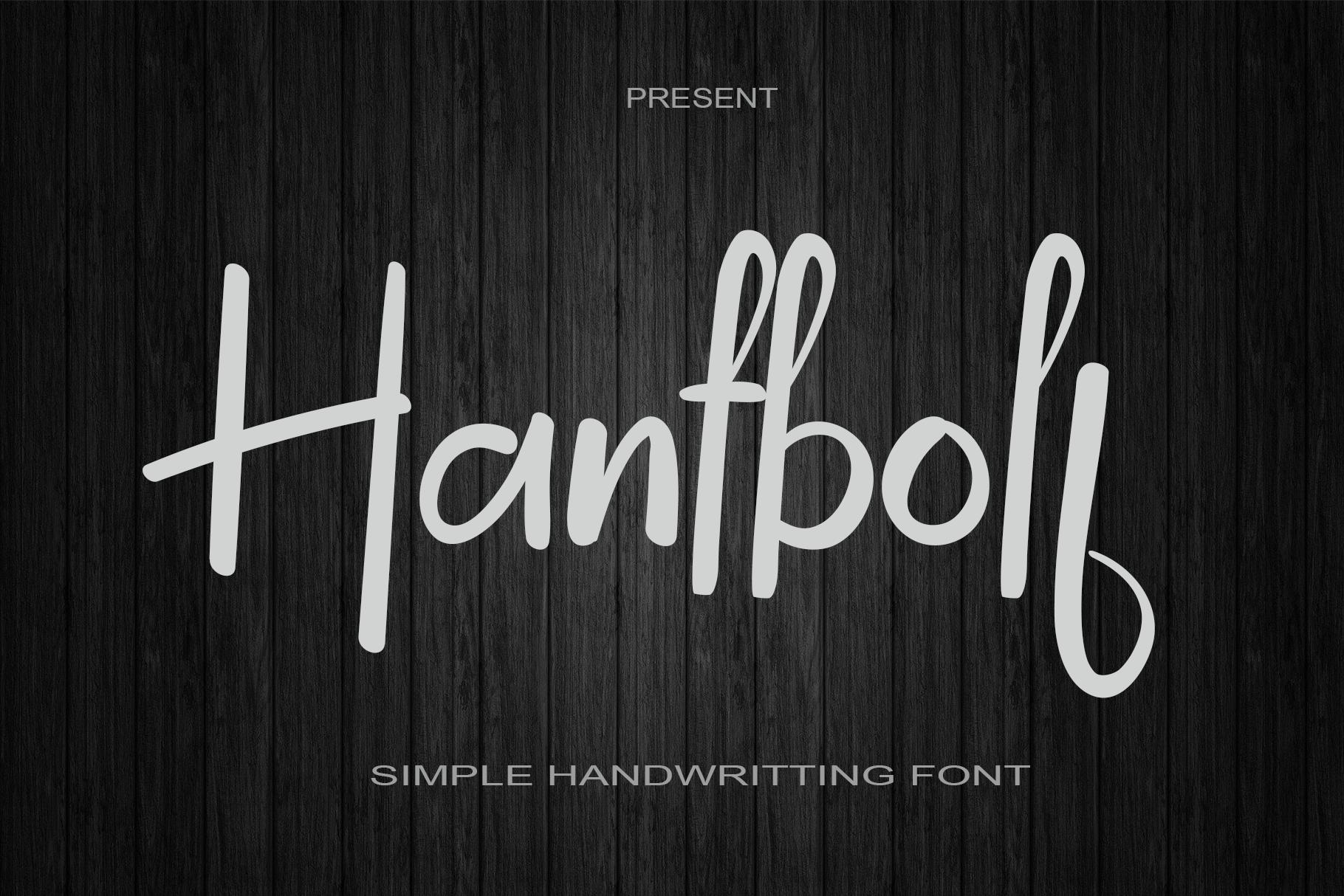 Hantboll Font