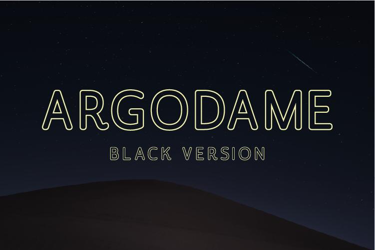 Argodame Outline Black Font