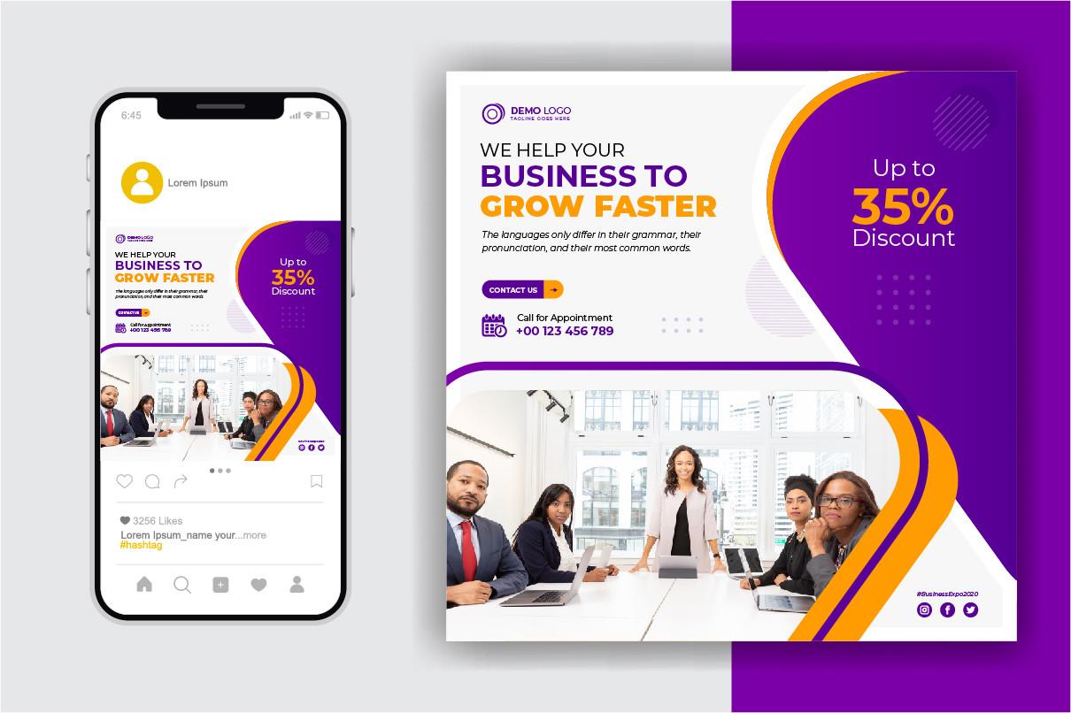 Business Social Media Post Design Ads