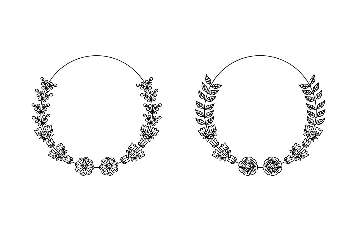 Circle Flower Frame