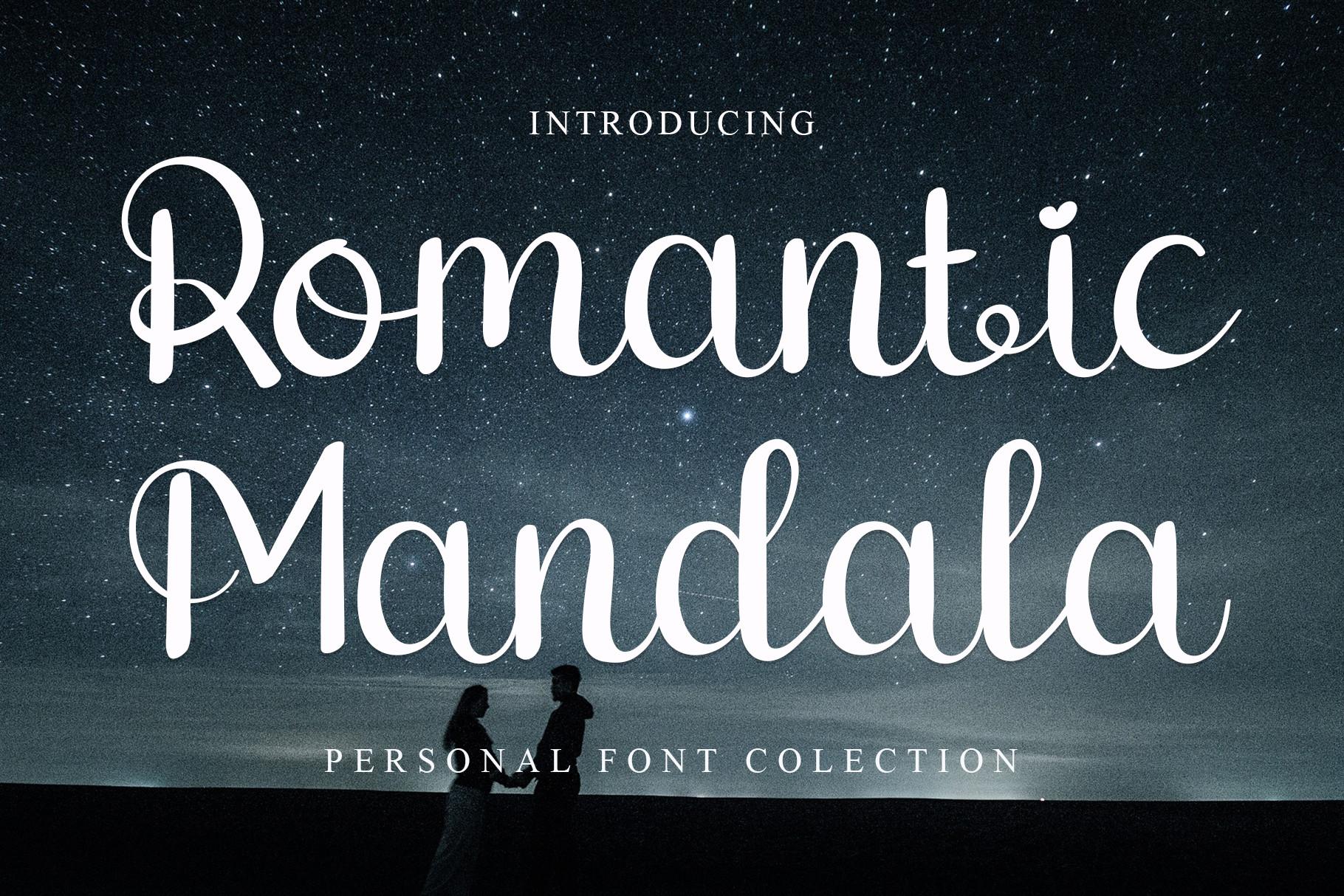 Romantic Mandala Font