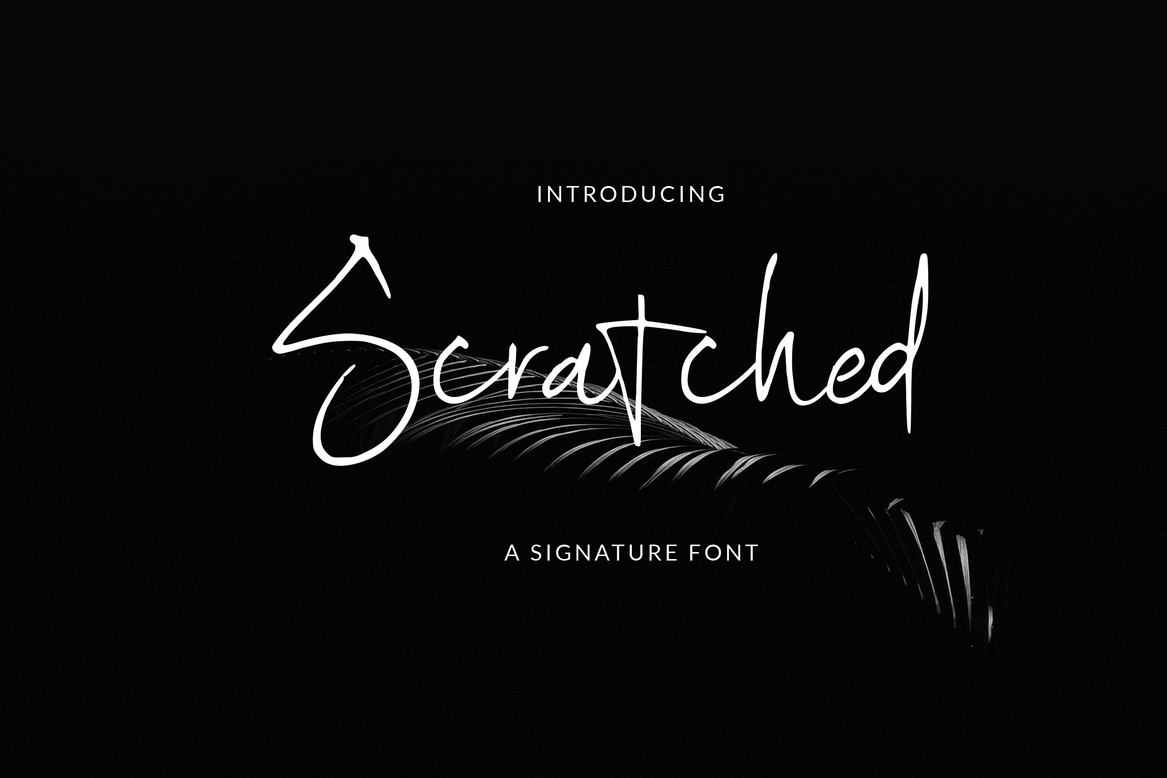 Scratched Font