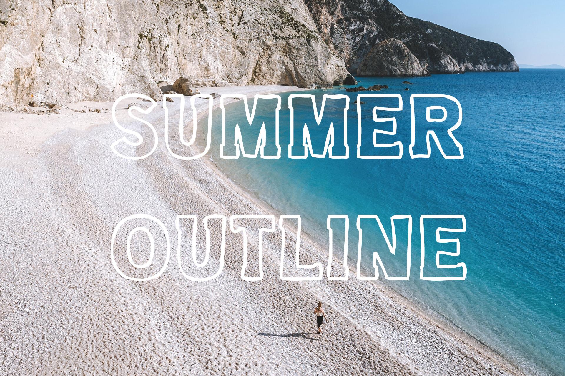 Summer Outline Font