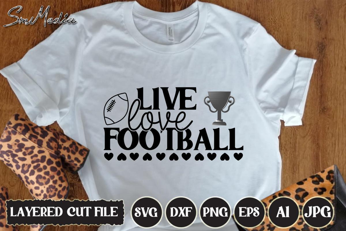 LIVE Love FOOTBALL SVG