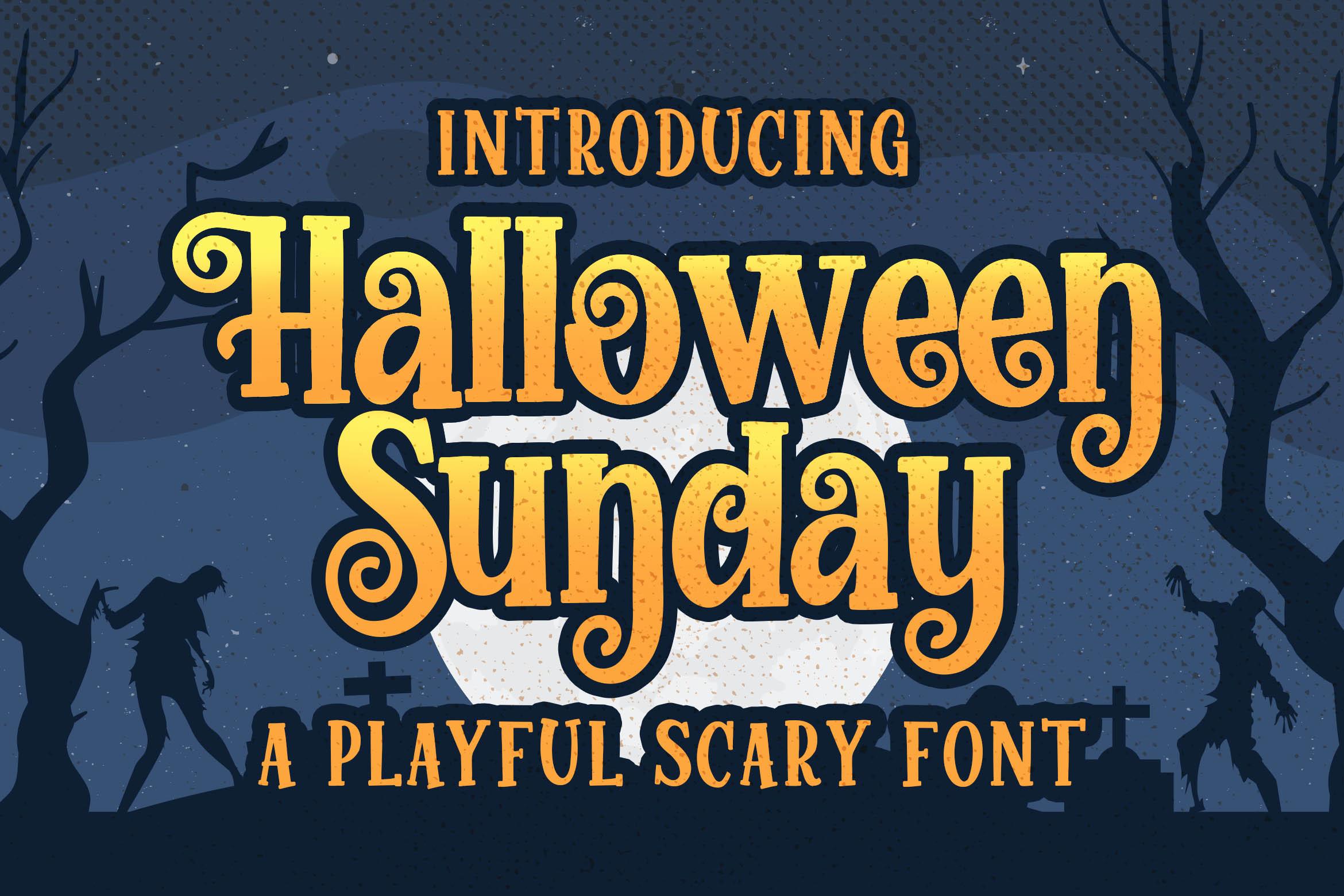 Halloween Sunday Font