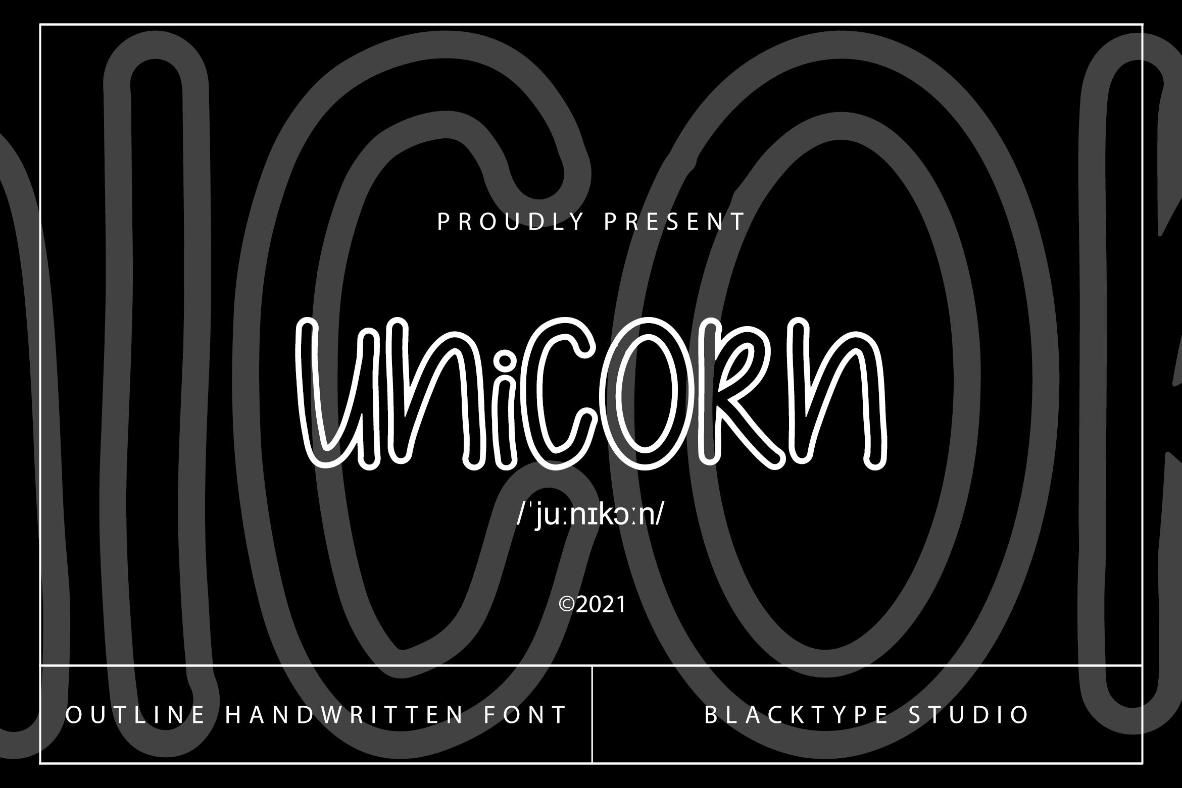 Unicorn Font