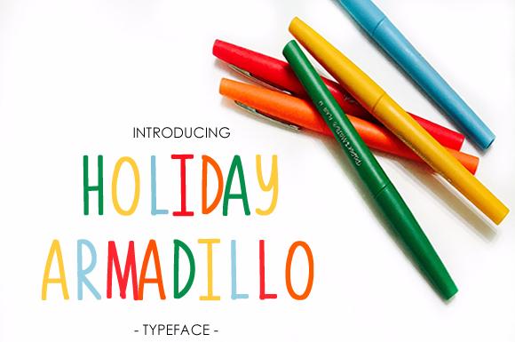 Holiday Armadillo Font