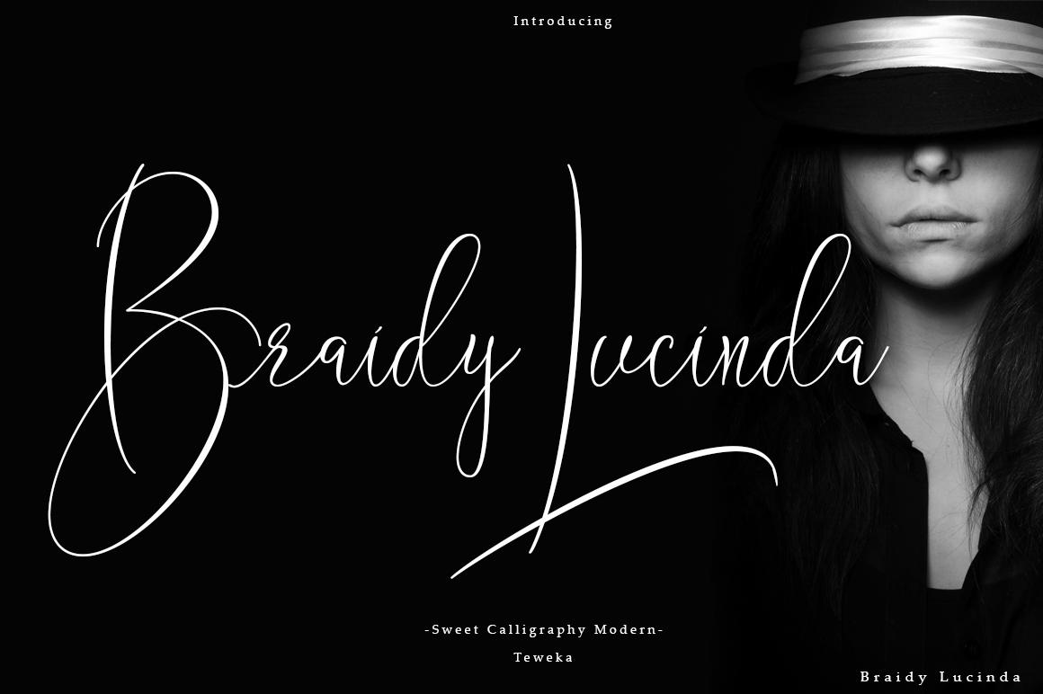 Braidy Lucinda Font