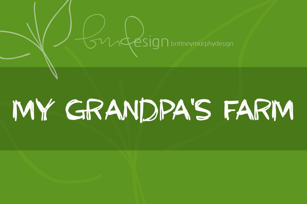My Grandpa's Farm Font