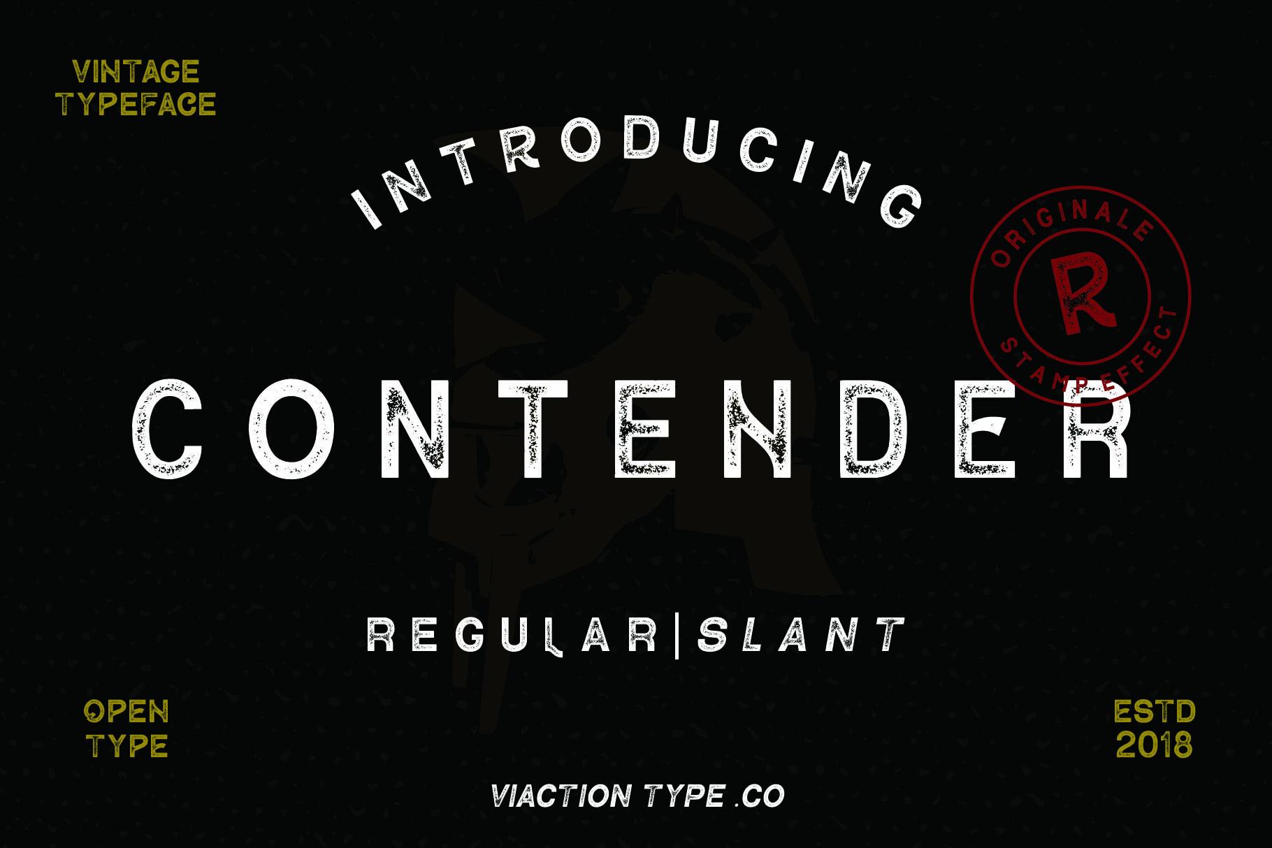 Contender Font