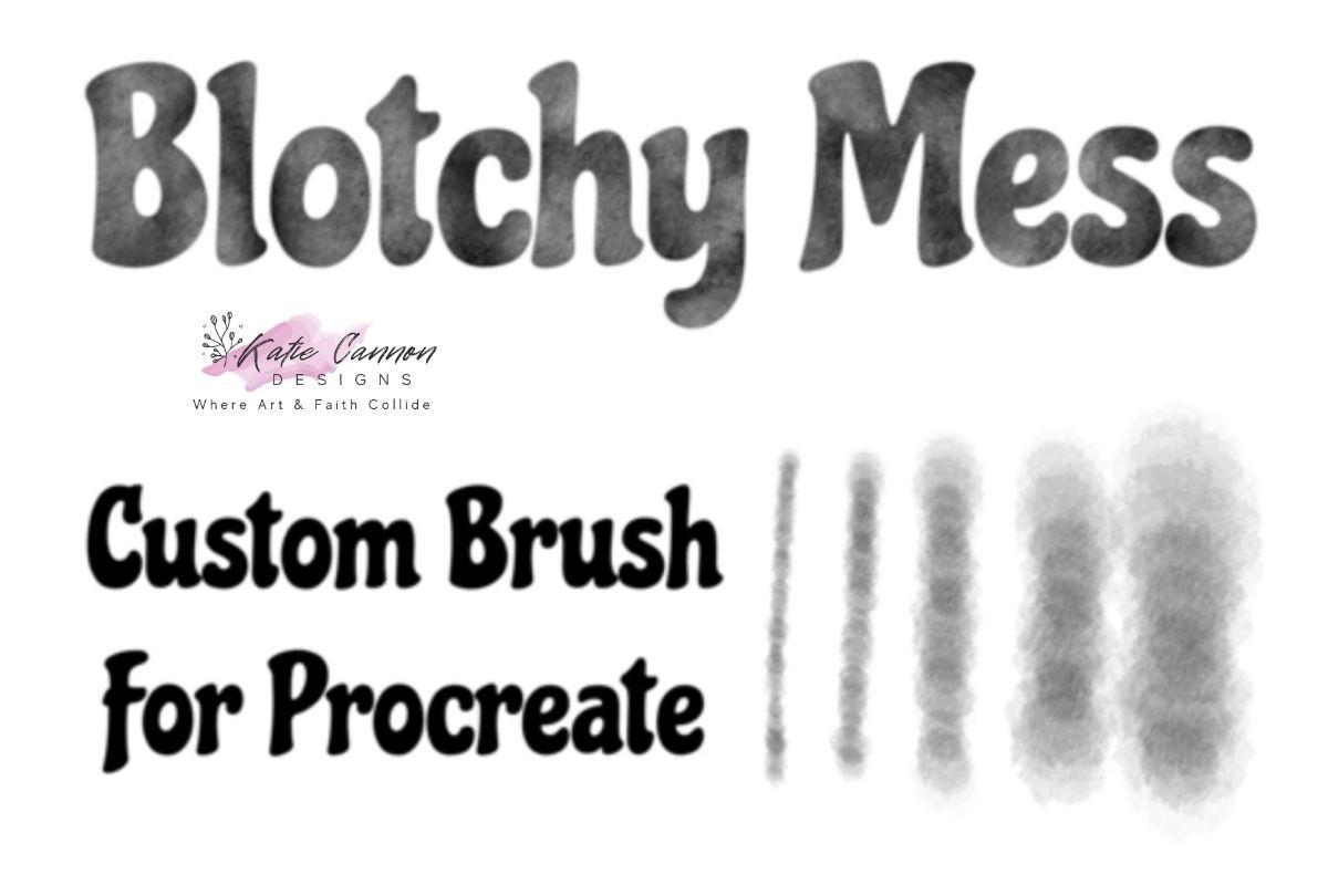 Blotchy Mess Procreate Brush for IPad